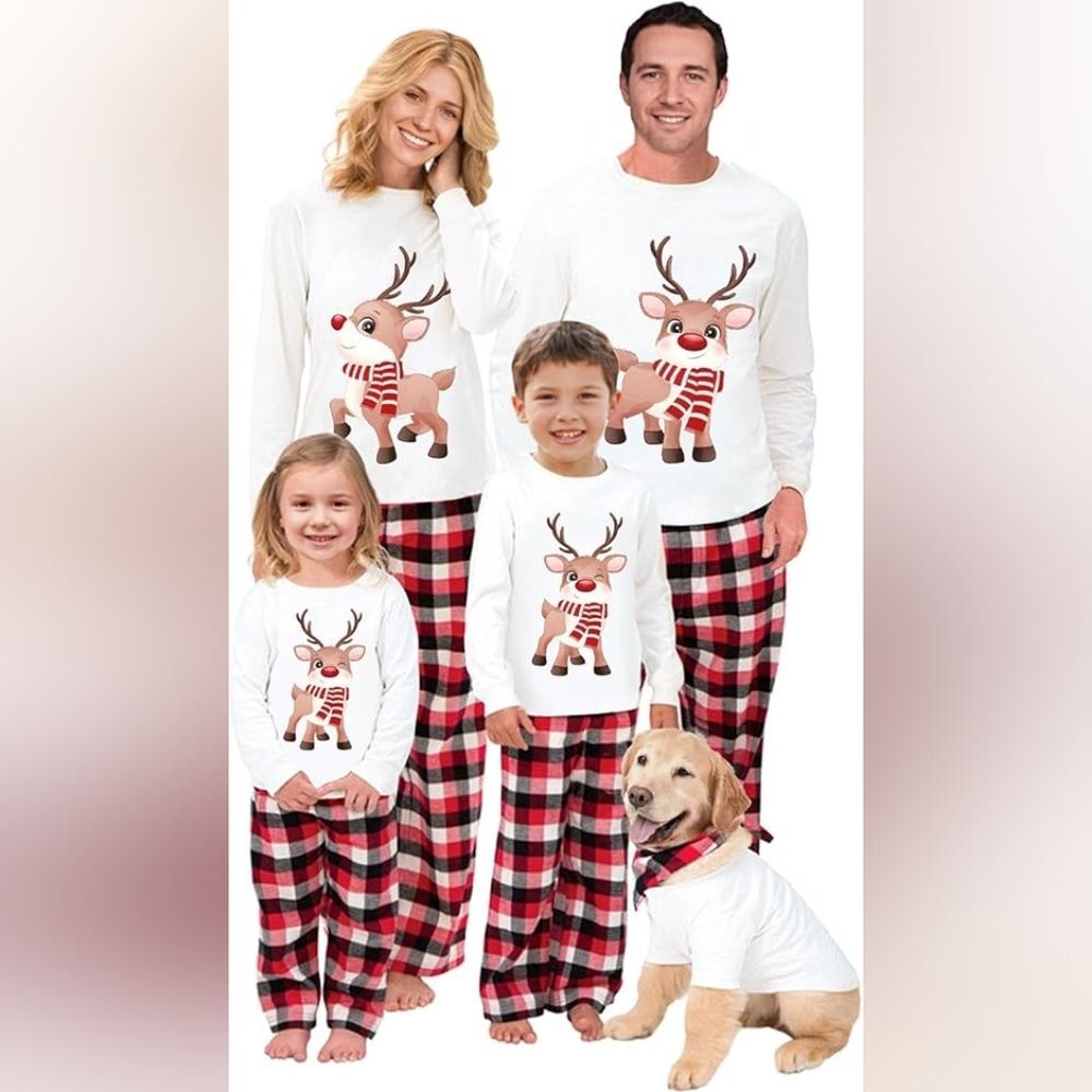 Matching Family Pajama Christmas Set Mom Dad‎ Baby 18-24 Months Dog
